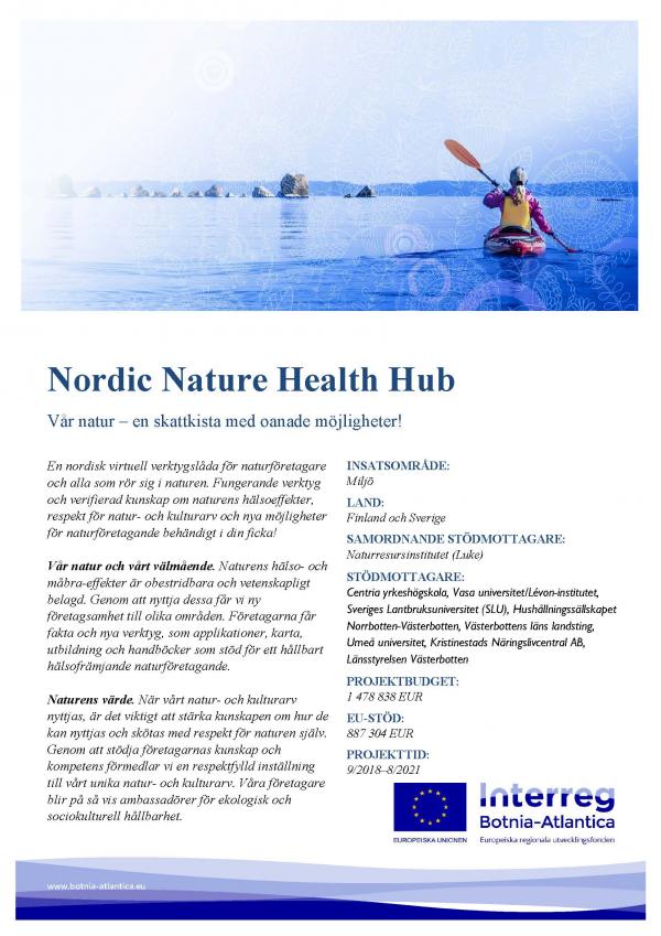 BA affisch Nordic Nature Health Hub 3